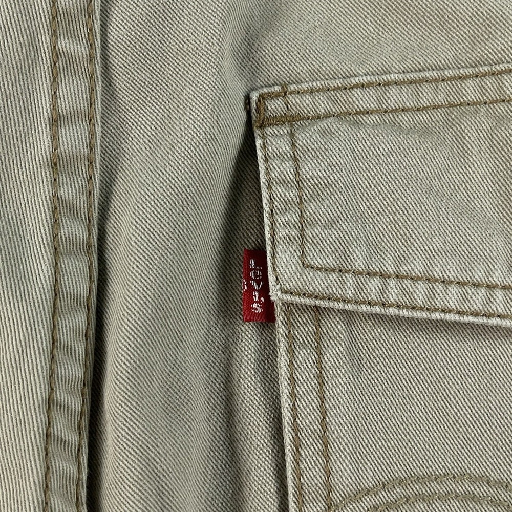 VTG Levis Loose Bootcut Pants Mens 32x32 Beige Workwear Grunge Skate (Fit 34x29) - Picture 8 of 16